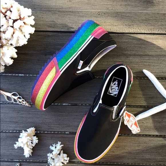 🌴🔆VANS- RAINBOW GITTER PLATFORM SPIL ON’S🔆🌴 - Picture 7 of 14